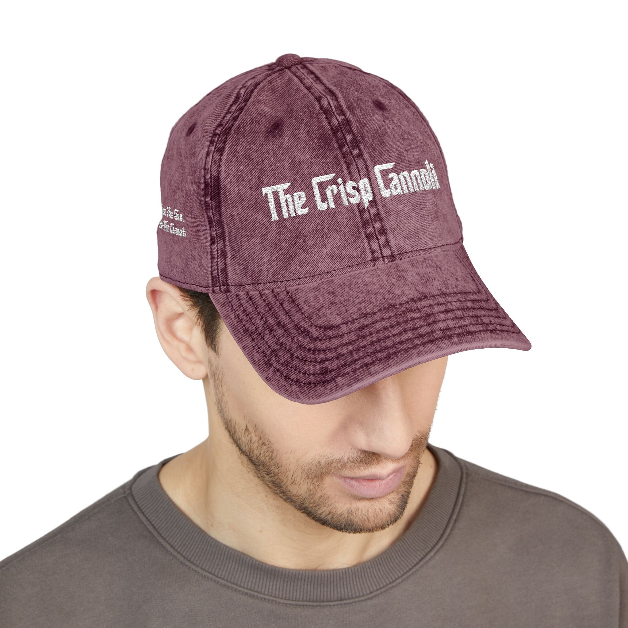 Embroidered Vintage Cap — "The Crisp Cannoli" Retro Dad Hat