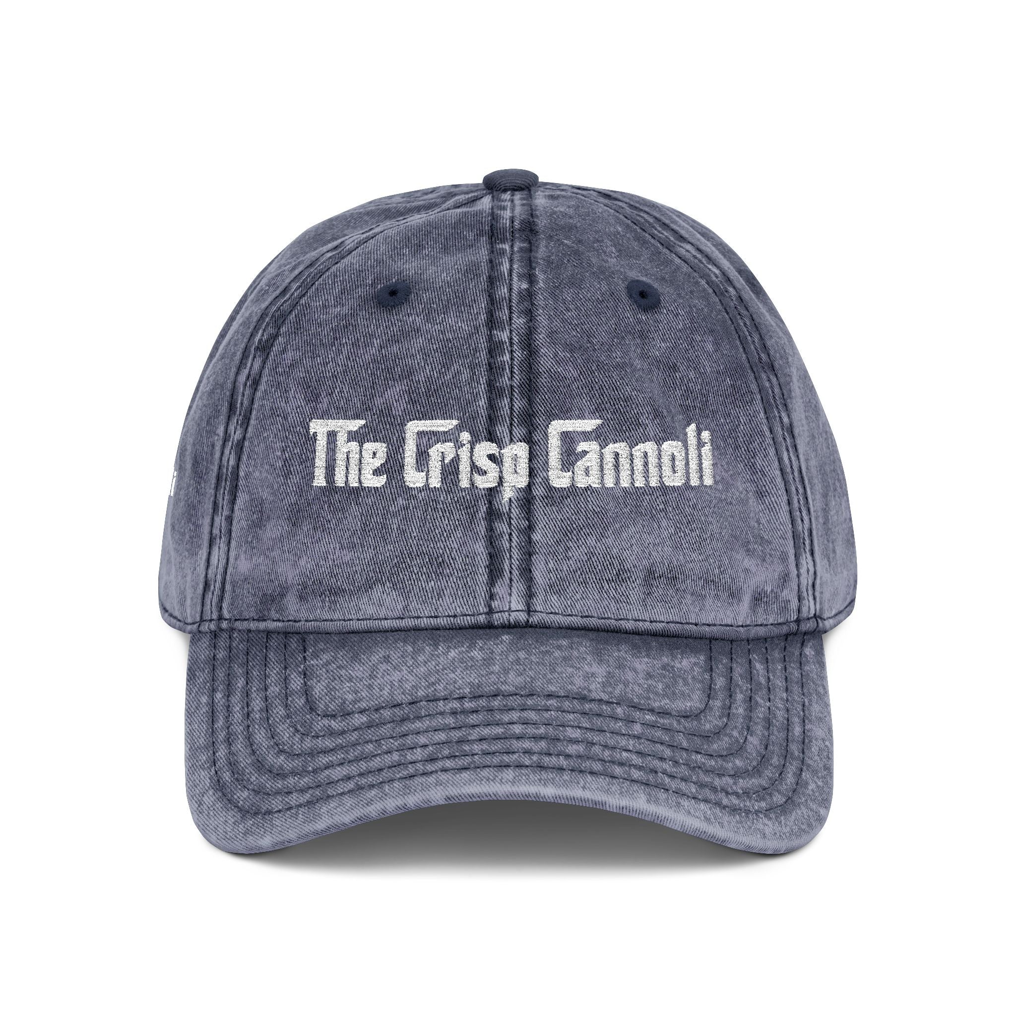 Embroidered Vintage Cap — "The Crisp Cannoli" Retro Dad Hat