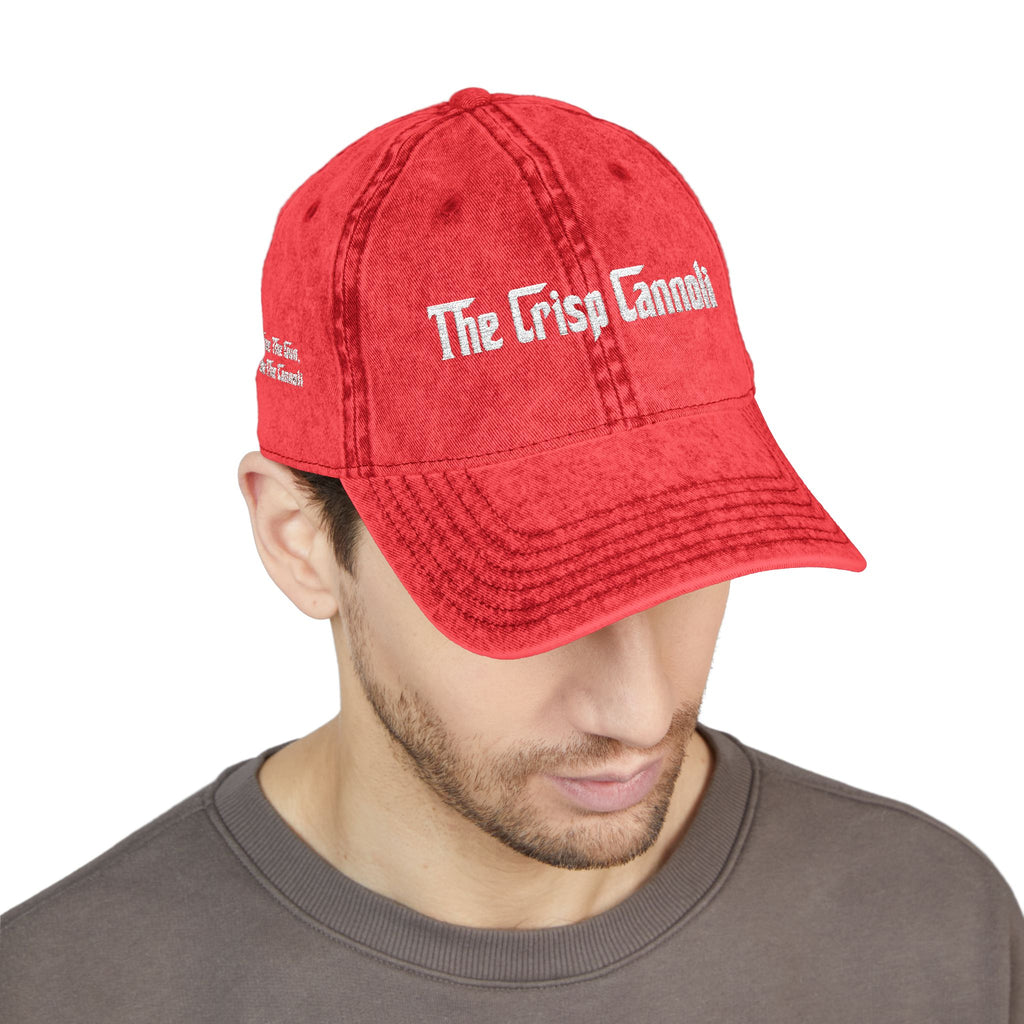 Embroidered Vintage Cap — "The Crisp Cannoli" Retro Dad Hat