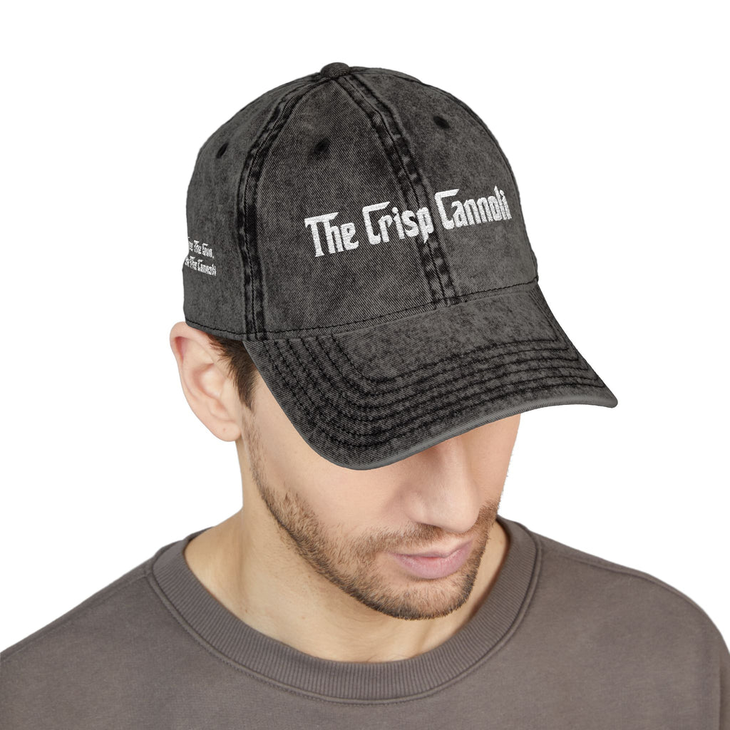 Embroidered Vintage Cap — "The Crisp Cannoli" Retro Dad Hat