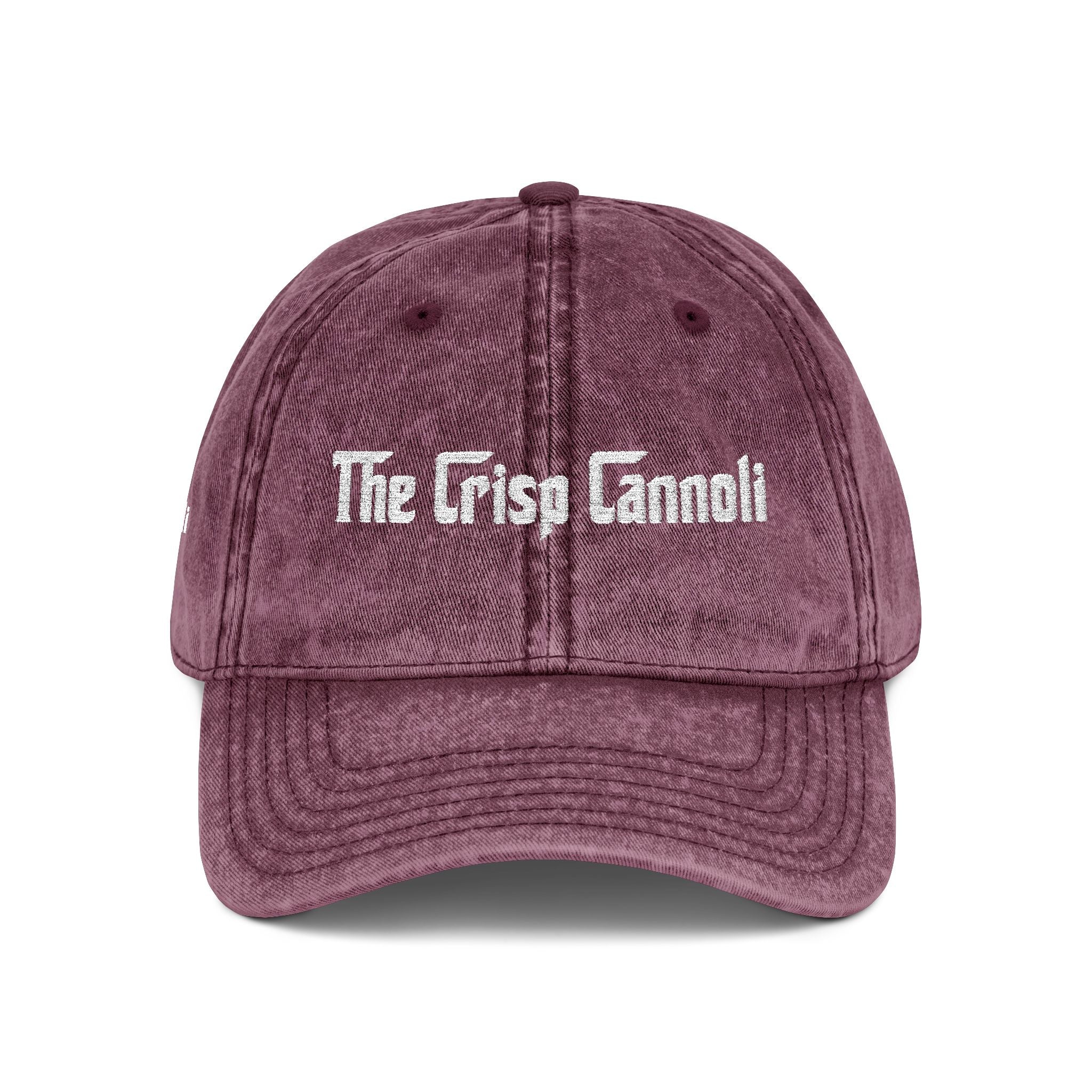 Embroidered Vintage Cap — "The Crisp Cannoli" Retro Dad Hat