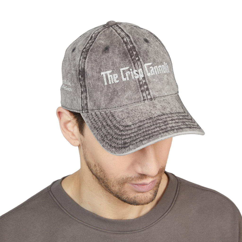 Embroidered Vintage Cap — "The Crisp Cannoli" Retro Dad Hat