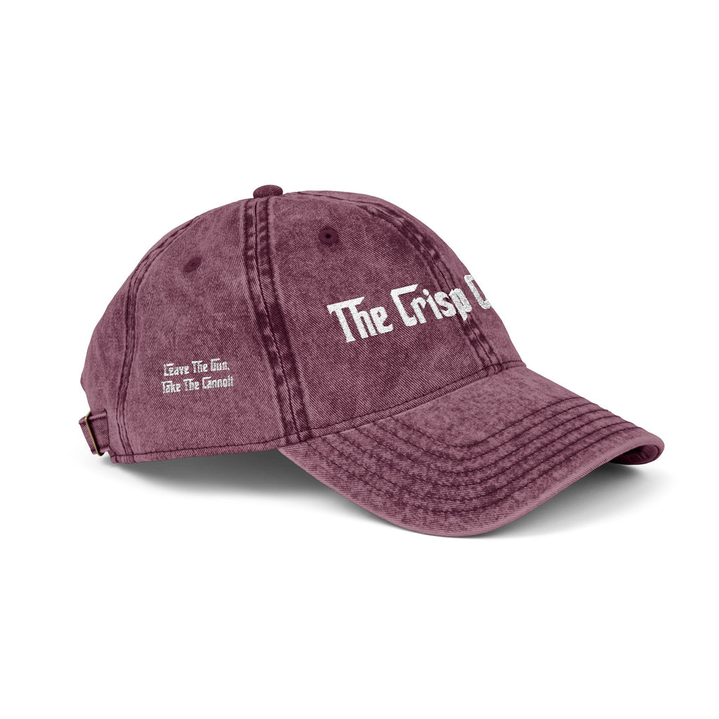 Embroidered Vintage Cap — "The Crisp Cannoli" Retro Dad Hat