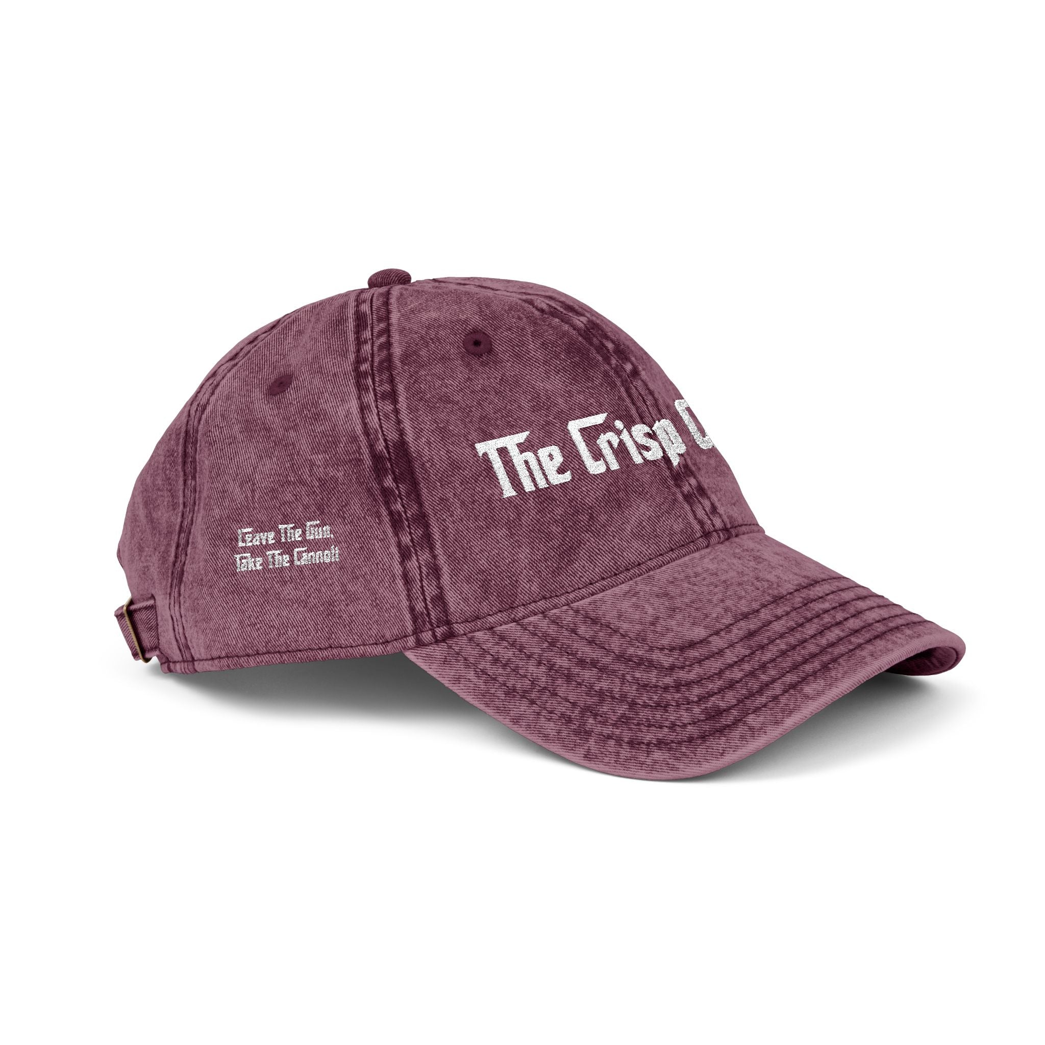 Embroidered Vintage Cap — "The Crisp Cannoli" Retro Dad Hat