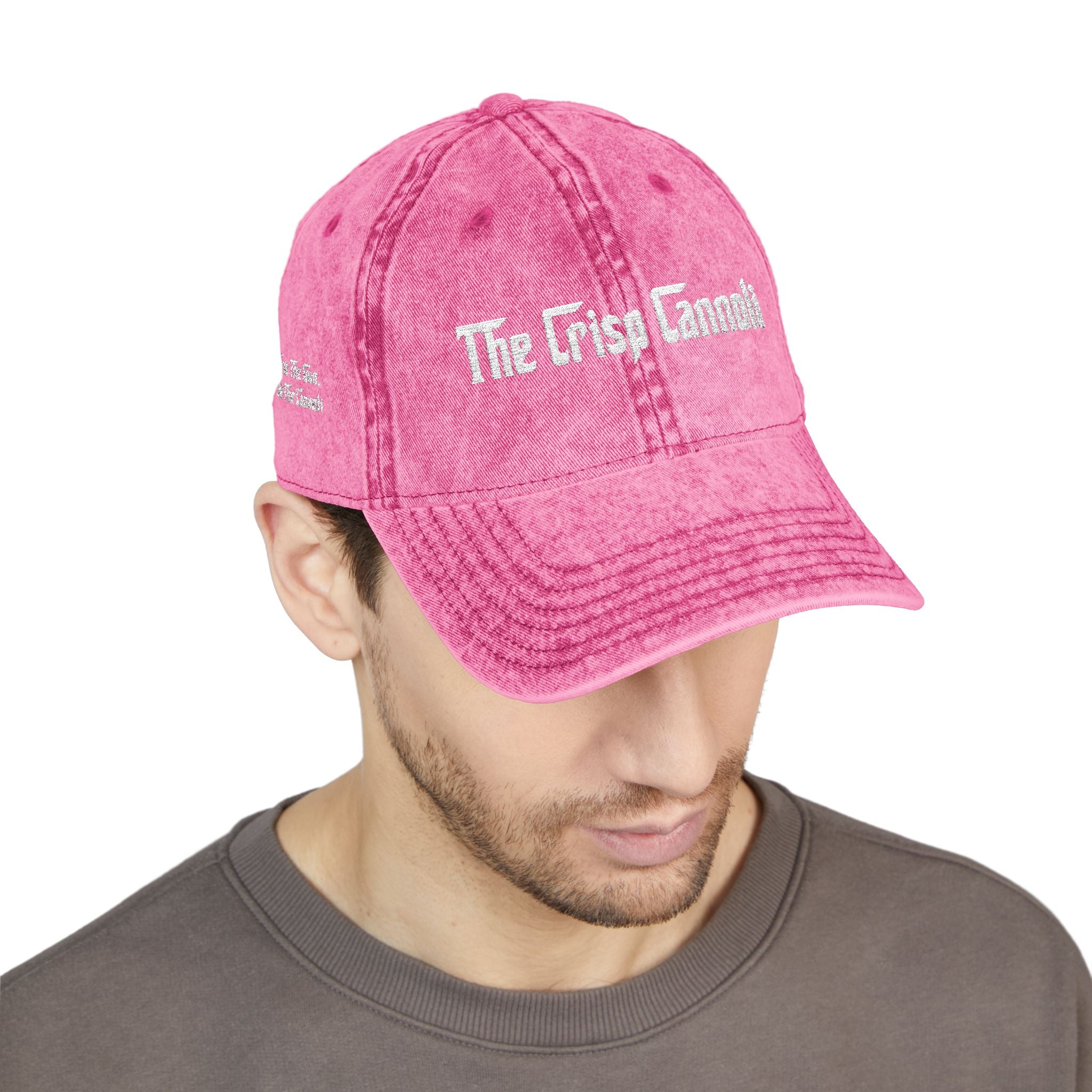 Embroidered Vintage Cap — "The Crisp Cannoli" Retro Dad Hat