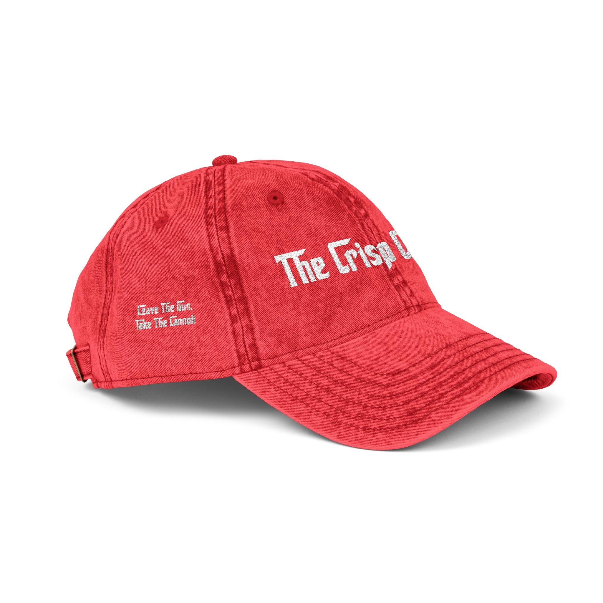 Embroidered Vintage Cap — "The Crisp Cannoli" Retro Dad Hat