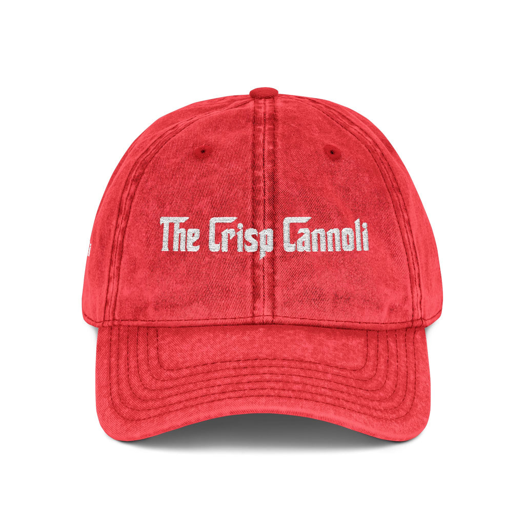 Embroidered Vintage Cap — "The Crisp Cannoli" Retro Dad Hat