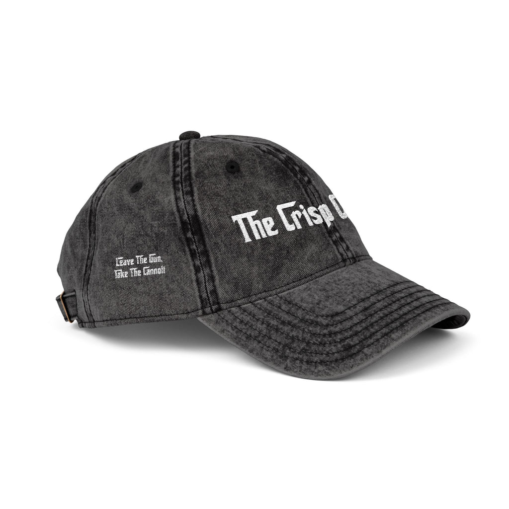 Embroidered Vintage Cap — "The Crisp Cannoli" Retro Dad Hat