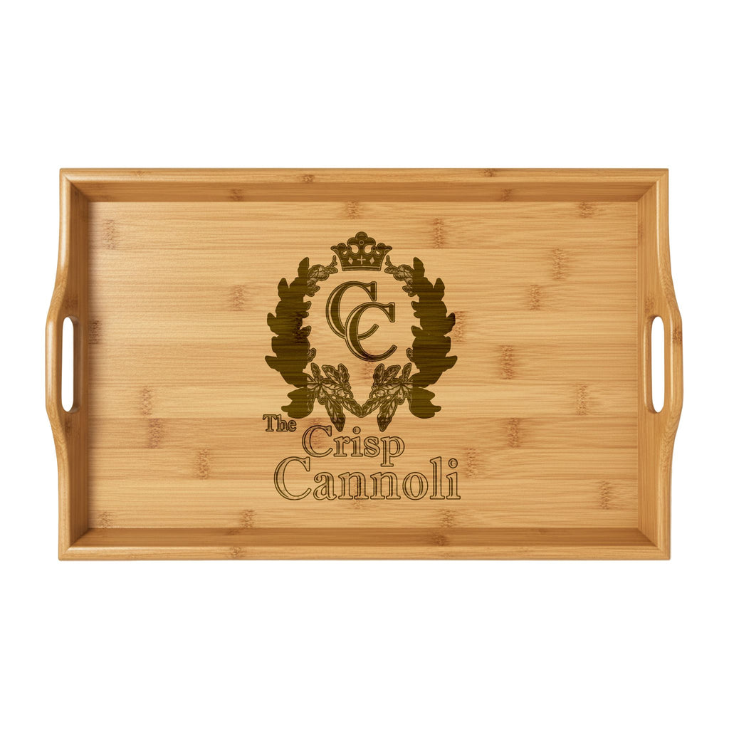 Engraved Bamboo Serving Tray — Breakfast & Charcuterie Tray