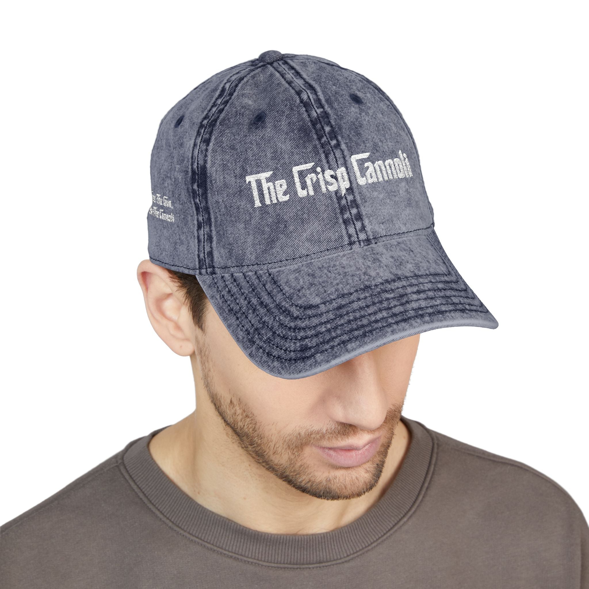 Embroidered Vintage Cap — "The Crisp Cannoli" Retro Dad Hat