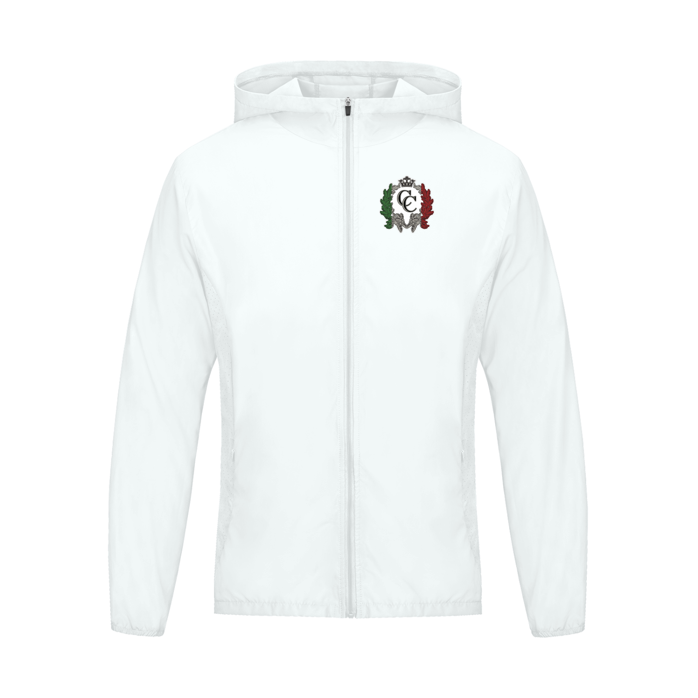 Soft Hooded Sports Jacket Plain Logo