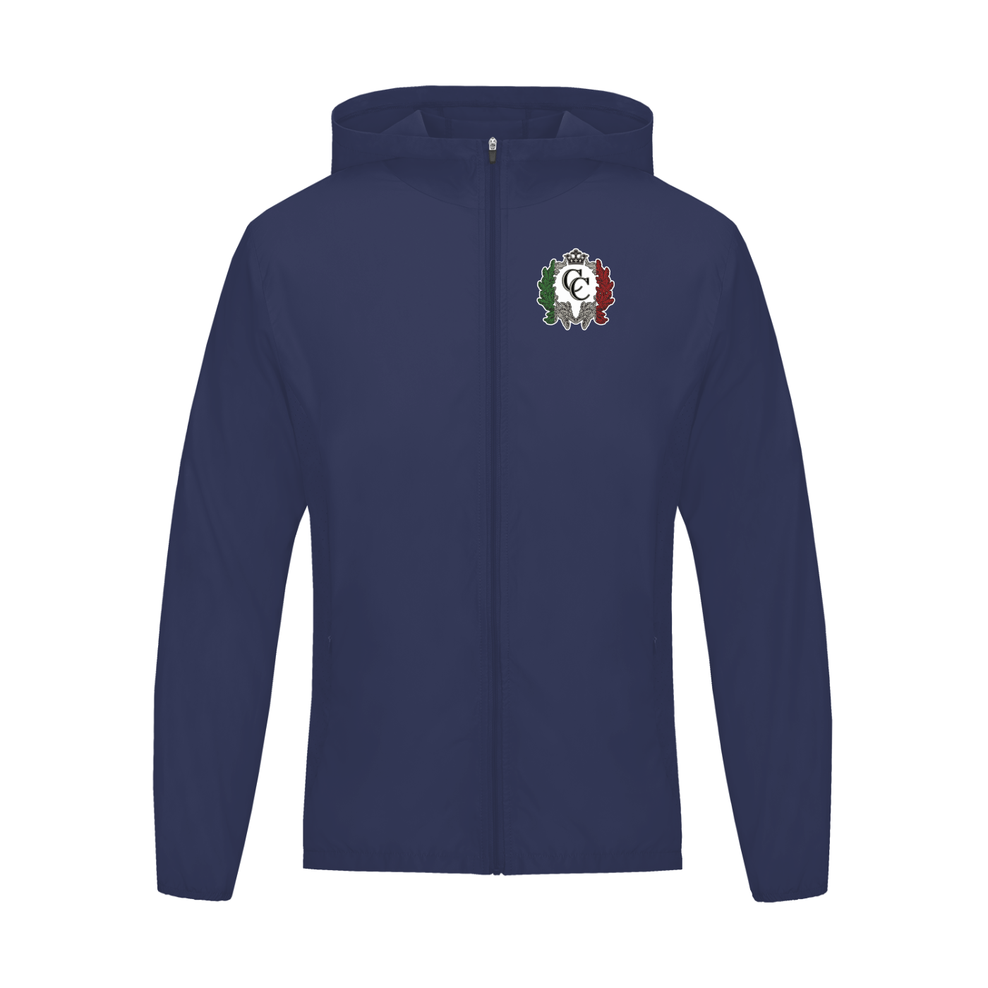 Soft Hooded Sports Jacket Plain Logo