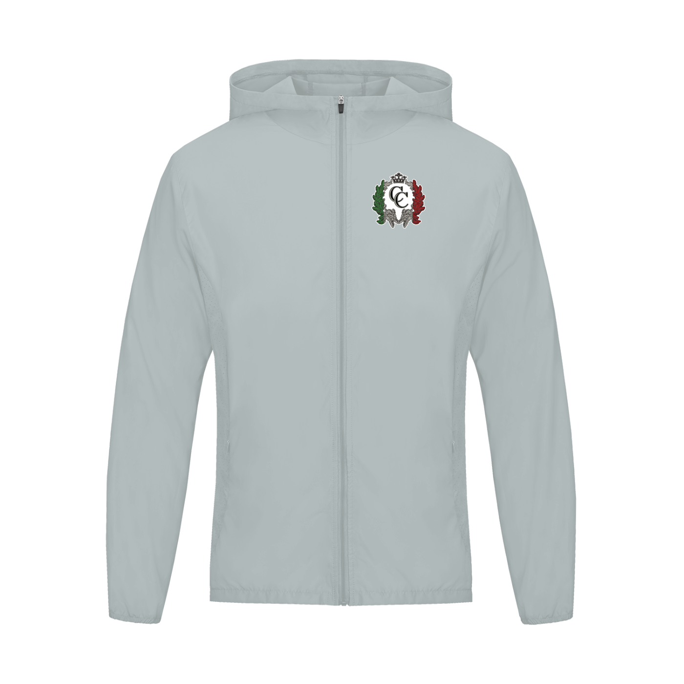 Soft Hooded Sports Jacket Plain Logo